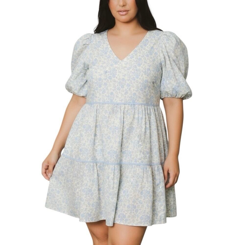 Baevely Antique White Floral Cottage Dress NWT - XL